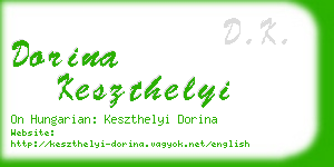 dorina keszthelyi business card